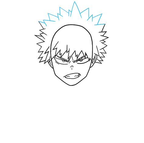 How to Draw Katsuki Todoroki from My Hero Academia - Really Easy ...