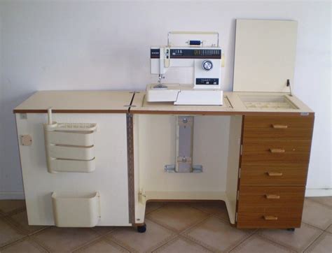 HORN SEWING MACHINE CABINET C/W HYDRAULIC LIFT | eBay