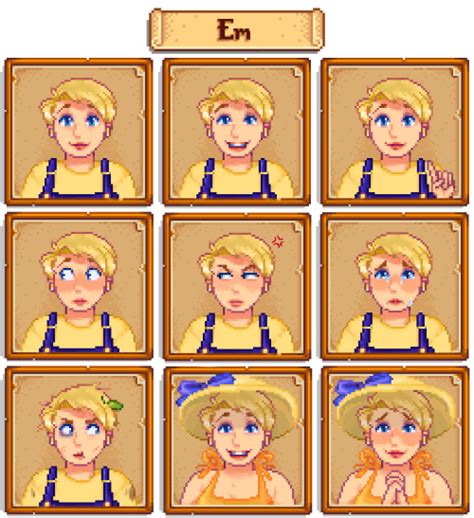 Stardew Valley Portrait Template