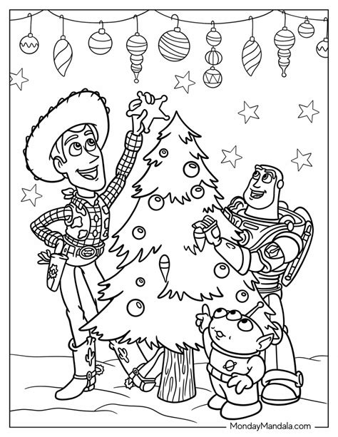 24 Disney Christmas Coloring Pages (Free PDF Printables)