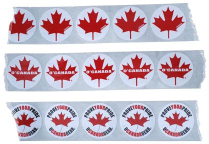 O'Canada Maple Leaf Stickers