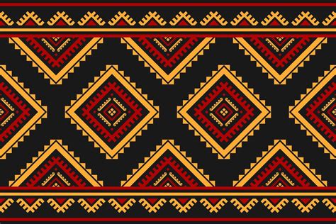 Carpet tribal pattern art. Geometric ethnic seamless pattern traditional. Aztec ethnic ornament ...