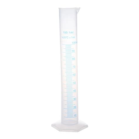 25cm High 100ml Plastic Graduated Cylinder Measuring Cup 1 milliliter-in Laboratory Cylinder ...