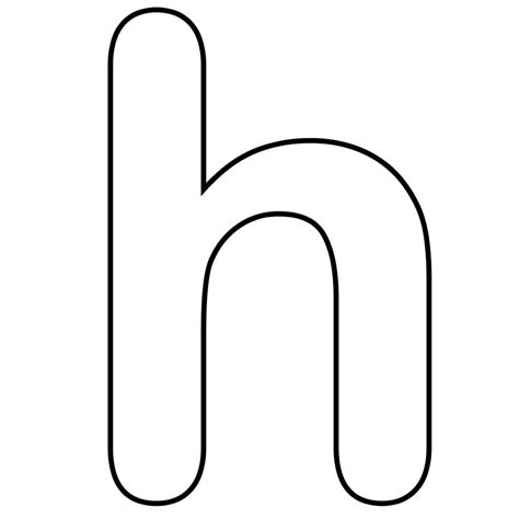 small letter h coloring pages - Clip Art Library