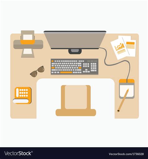 Workplace Royalty Free Vector Image - VectorStock