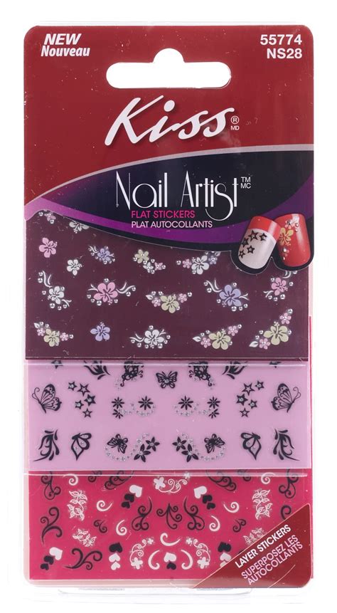 Kiss Nail Artist Romanticism Flat Stickers - Shop Nail Sets at H-E-B