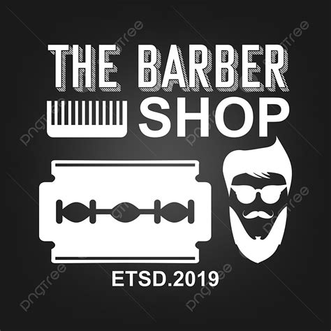 Barber Shop Design Vector Hd PNG Images, The Barber Shop Logo Design ...