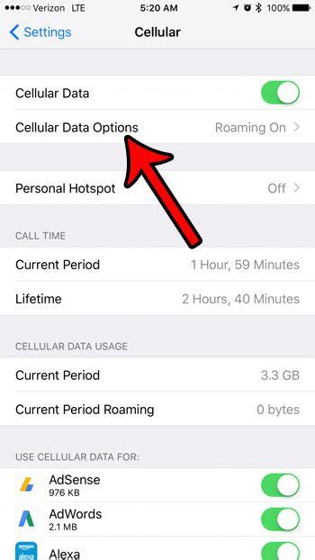 Where are the iPhone Roaming Settings in iOS 10? - Solve Your Tech