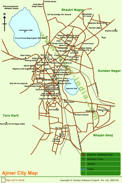 Ajmer Map,Tourist Map Ajmer,Map of Ajmer,Ajmer City Map,Map of Ajmer ...