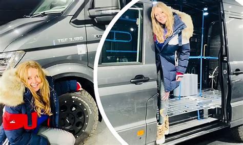 Carol Vorderman reveals she's begun to transform her £40,000 van into a camper | Daily Mail Online