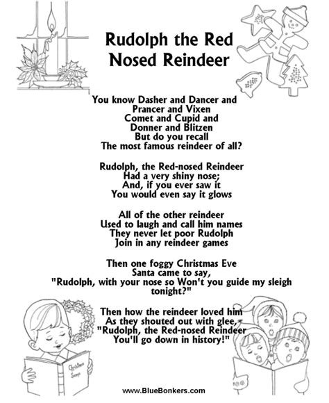 Words For Rudolph The Red Nosed Reindeer Printable - Printable Word Searches