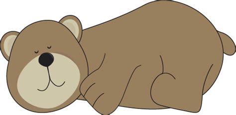 Bear Sleeping Clip Art - Bear Sleeping Image | Winter animals preschool crafts, Bear paw print ...