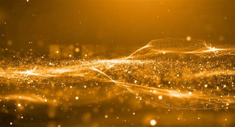 Golden Particle Effect Technology Background, Particles, Golden Particles, Particle Effects ...