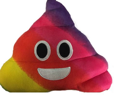 Rainbow Poop Pillow Emoji Expressions - Walmart.com