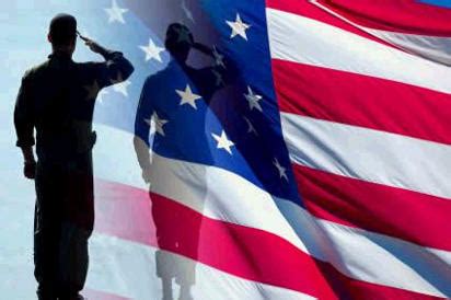 Soldier Saluting Flag