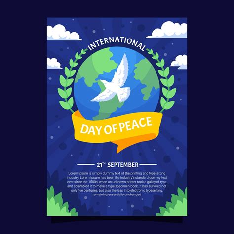 International Day of Peace Poster 11126860 Vector Art at Vecteezy