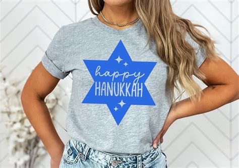 Happy Hanukkah Shirt Jewish Shirt Hanukkah Holiday Shirt - Etsy