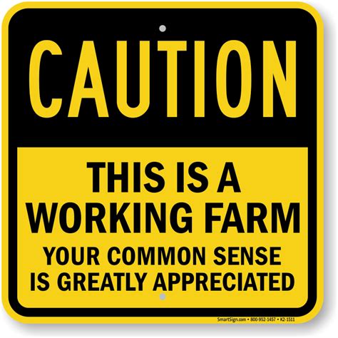 Farm Safety Signs | Safety Signs for Farms