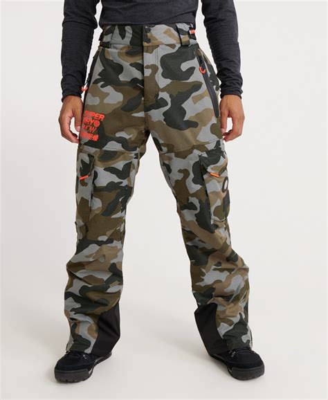 Mens - Ultimate Snow Rescue Pants in Rock Camo | Superdry UK