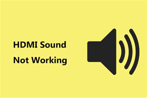 Is HDMI Sound Not Working? Here’re Solutions That You Can’t Miss - MiniTool