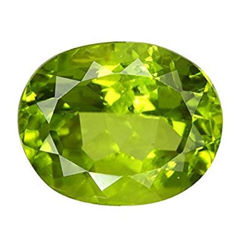 Peridot (4.4 carats) Detail and Benefits of 100% Natural Gemstone