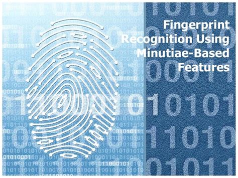 Fingerprint recognition