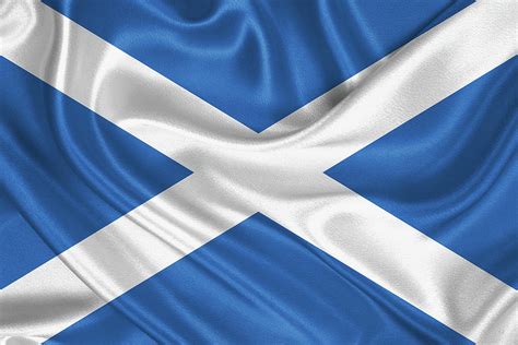 Flag of Scotland Digital Art by Serge Averbukh - Pixels