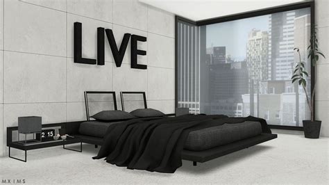 Pin by Jia Hui Wu on Sims 4: Build | Modern bedroom, Bedroom set, Sims 4 beds