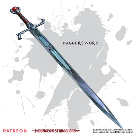 [OC][ART] Daggersword | Weapon (dagger/longsword) : r/DnD