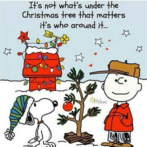 It's not what's under the Christmas tree | Peanuts christmas, Snoopy christmas, Charlie brown ...