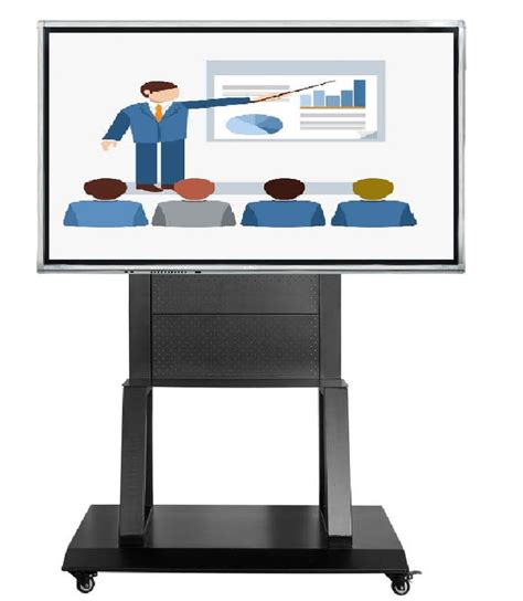 220lbs Electronic Mobile Stand 800x600mm For Touch Screen Monitor