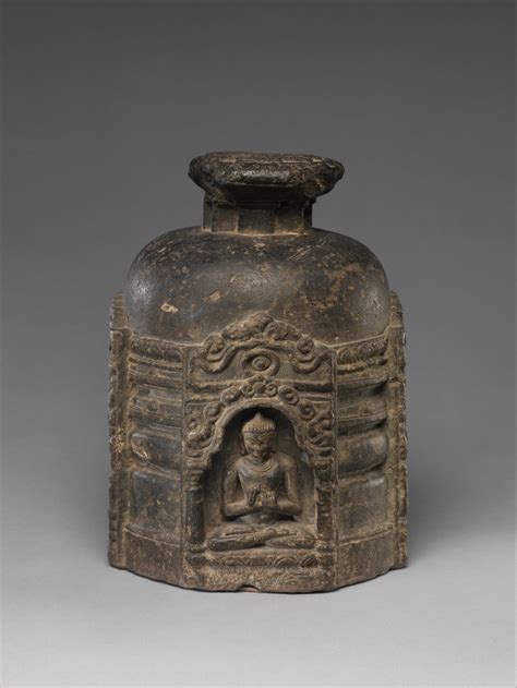 Votive Stupa with Four Buddhas | India, Bihar | Pala period | The Metropolitan Museum of Art