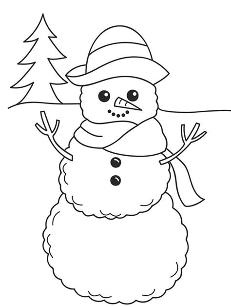 Snowman coloring pages to download and print for free