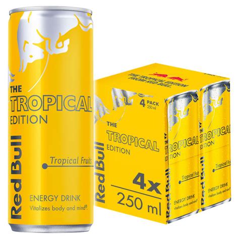 Red Bull Tropical Edition Tropical Fruits Energy Drink 4x250ml - We Get Any Stock