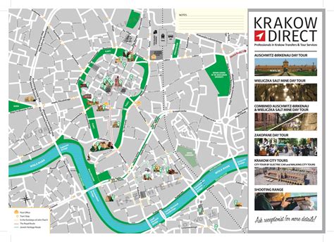 Krakow Map (free PDF) with best Krakow attractions