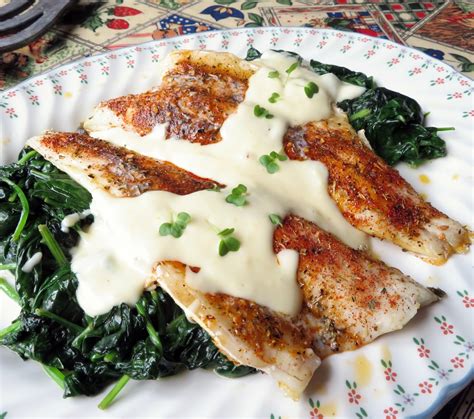 Roasted Sea Bass with a Lemon Parmesan Cream | The English Kitchen