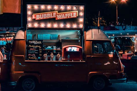 carnival, carousel, street food, waffle, food, van, truck, food truck | Piqsels