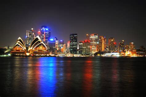 Sydney skyline at night Foto & Bild | australia & oceania, australia, sydney Bilder auf ...