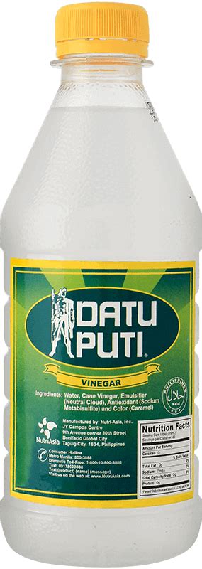 Datu Puti Vinegar 350mL | Products | NutriAsia