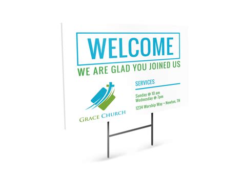 Church Welcome Sign Template | MyCreativeShop