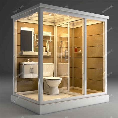 Prefabricated All in One Portable Mobile VIP Modular Toilet Shower Units Prefab Bathroom Unit ...