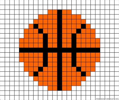 Basketball perler bead pattern Perler Bead Templates, Diy Perler Beads ...