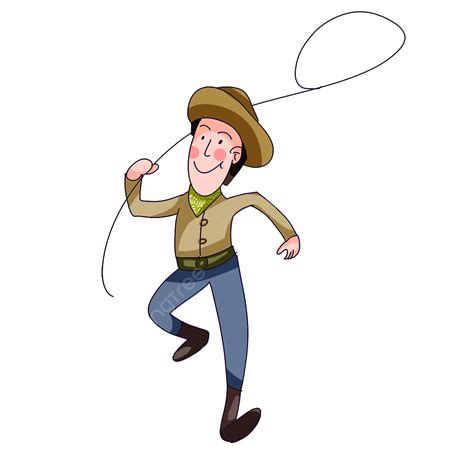 Cowboy Running Clipart Vector, Running Cowboy Clipart, Cowboy Clipart, Run, Cowboy PNG Image For ...