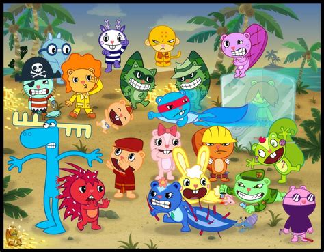 Happy Tree Friends Characters Wallpaper