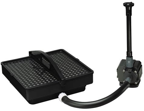 Pondmaster Danner 250 GPH Pond Fountain Pump Filter Kit & Fountain Head ...