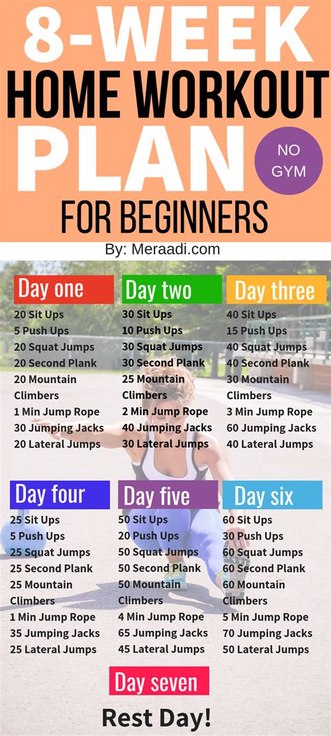 This 8 week no gym home workout plan is THE BEST! I'm so glad I found this home workout plan t ...