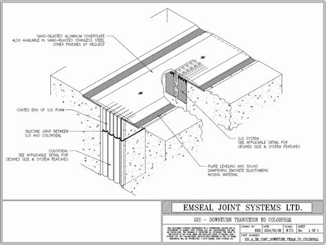 Expansion Joint CAD Details Library .dwg and .dwf CAD files for EMSEAL