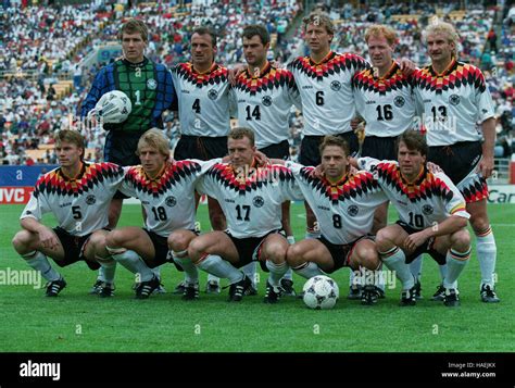 GERMAN FOOTBALL TEAM WORLD CUP 1994 02 July 1994 Stock Photo - Alamy