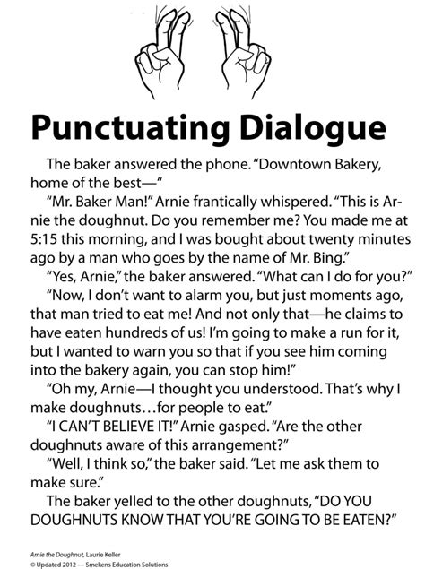 Punctuating Dialogue Worksheets