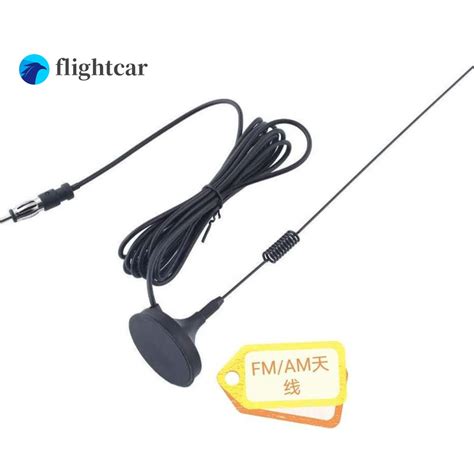 (flightcar)Car Am/Fm Radio Antenna Car Universal Magnetic Base Roof Mount Radio AM/FM Aerial ...